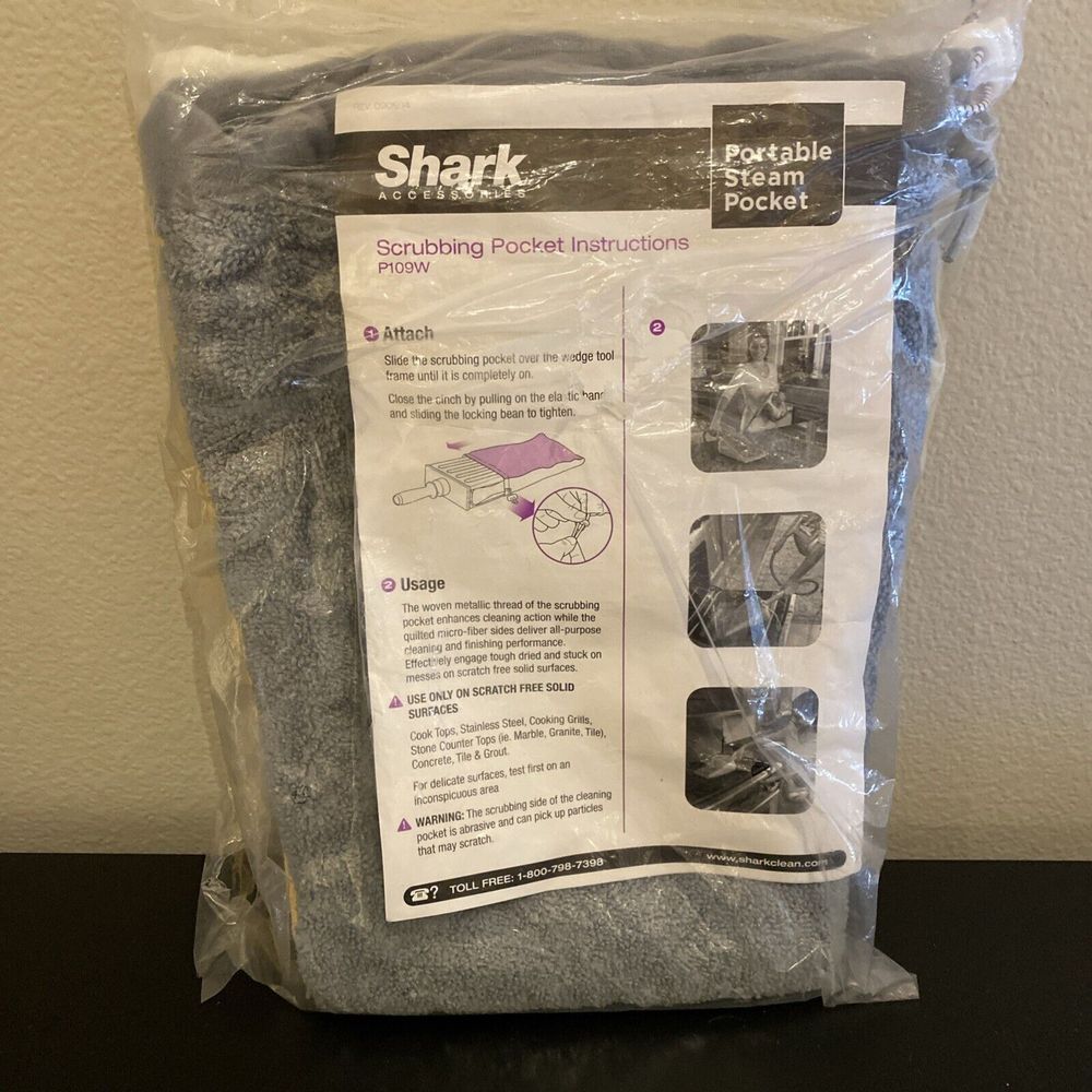 Shark Portable Steam Pockets   NEW Squeegee‎ ( P108W ) AND Scrubbing ( P109W )